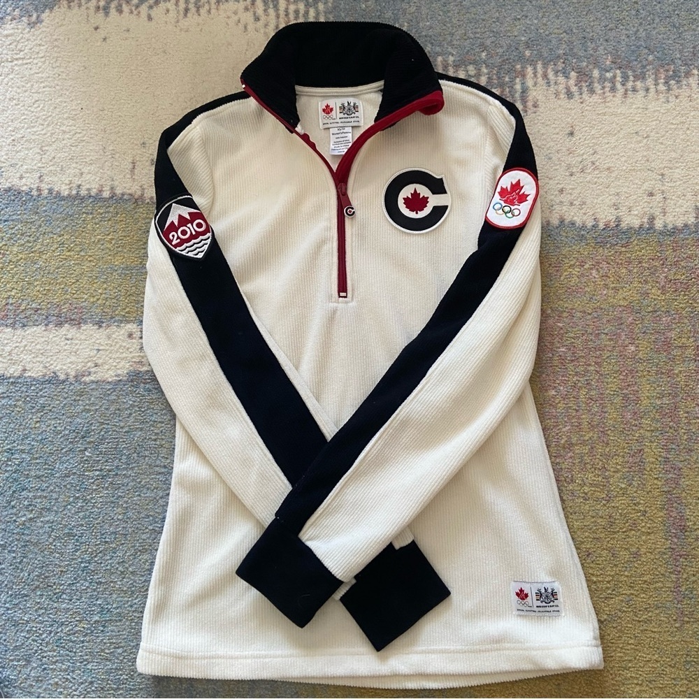 HBC Vancouver 2010 Team Canada Olympic Quarter Zip Sweater